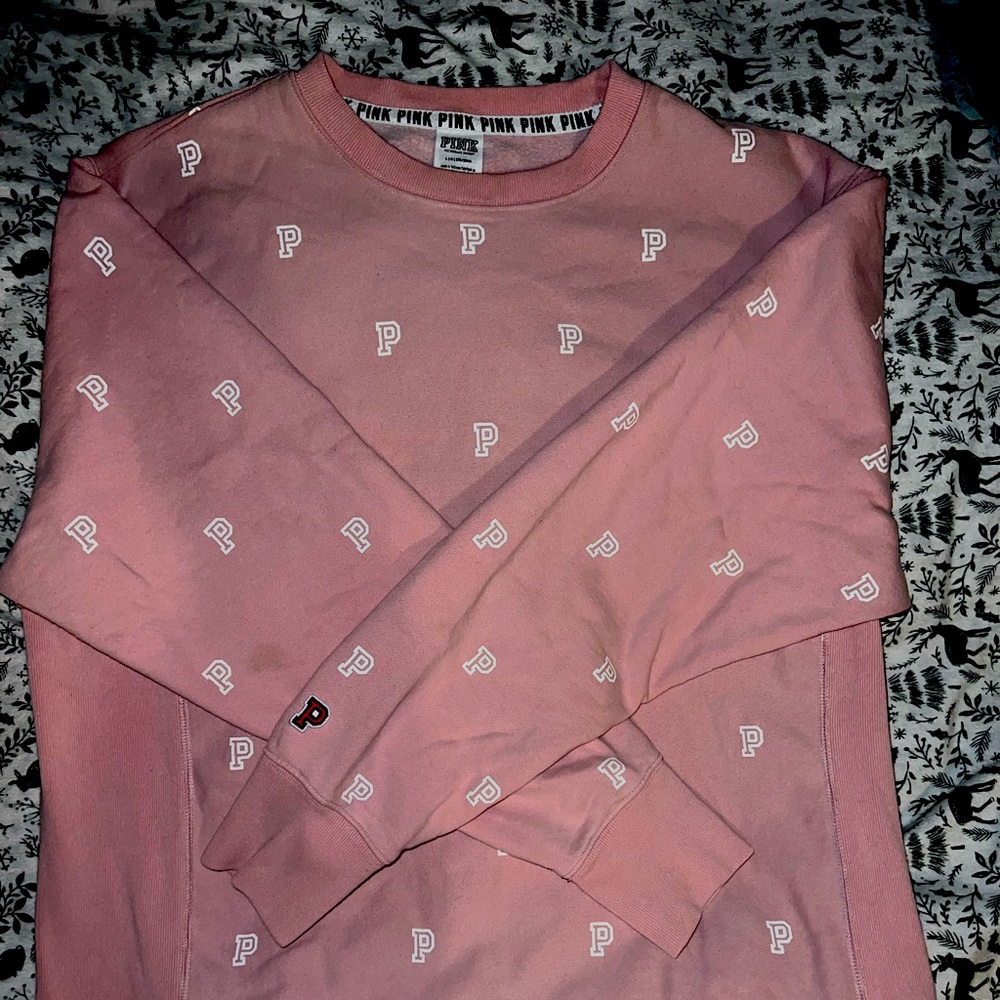 PINK College Crewneck Sweater